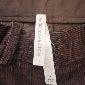Aritizia Babaton Dark Brown Corduroy Pants